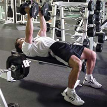 dumbbell triceps press