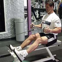 seated low cable row end