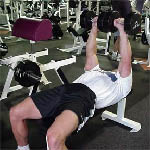 dumbbell chest press beginning