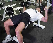 dumbbell chest press end