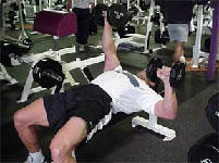dumbbell bench press variation