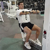 seated cable chest press end