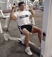seated cable shoulder press start