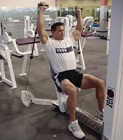 seated cable shoulder press end