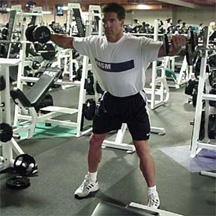 standing dumbbell lateral raise end
