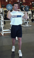 standing shoulder press