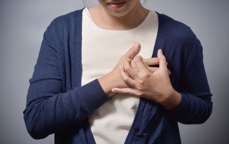 Holding Heart