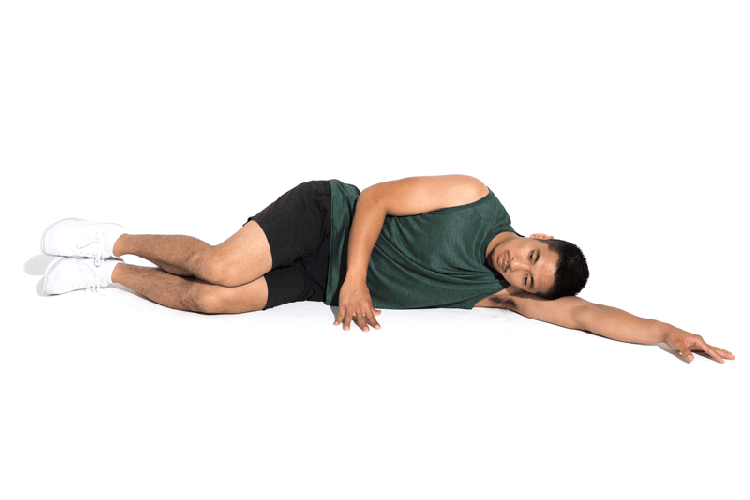 GIF of Modified Clamshell exercise