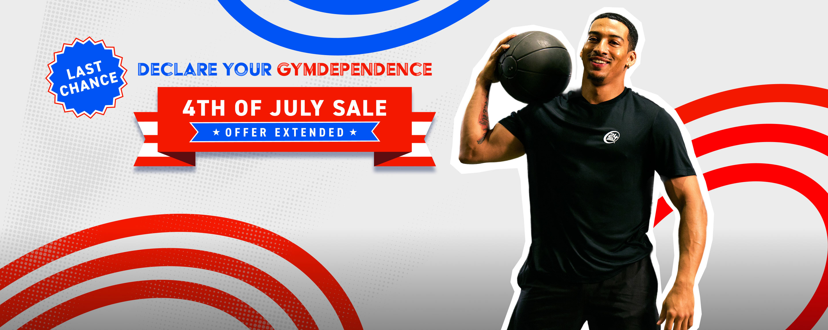 Declare your gymdependence with 4th of July specials on now at 24 Hour Fitness!