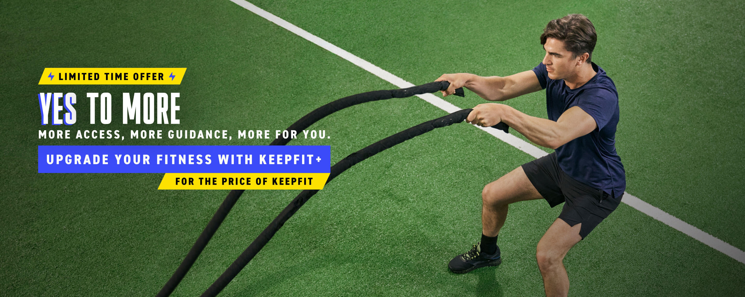 Limited time offer! Join us with a KeepFit+ prepaid dues membership for the price of KeepFit prepaid dues membership. 