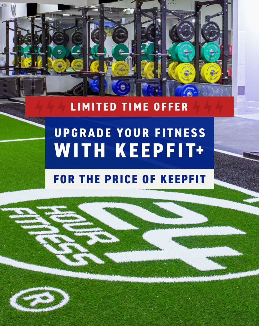 Limited time offer! Join us with a KeepFit+ membership for the price of a KeepFit membership.