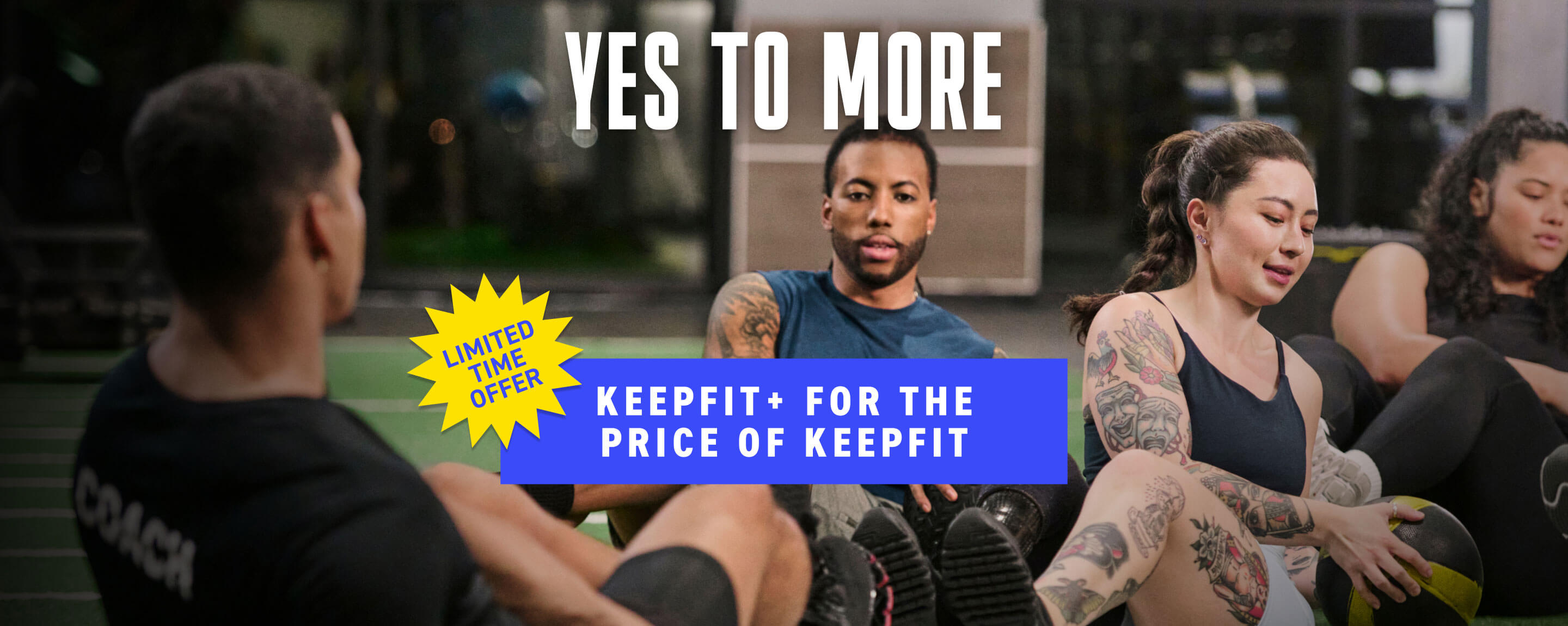 Limited time offer! Join us with a KeepFit+ prepaid dues membership for the price of KeepFit prepaid dues membership.