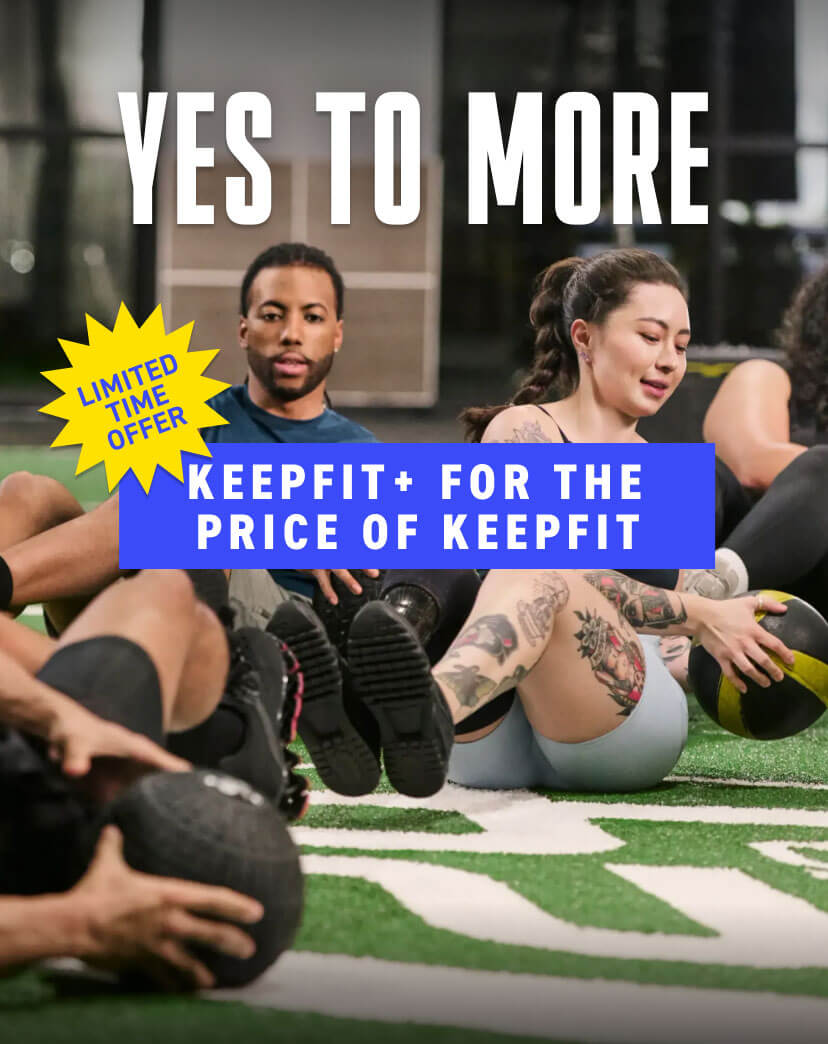 Limited time offer! Join us with a KeepFit+ prepaid dues membership for the price of KeepFit prepaid dues membership.