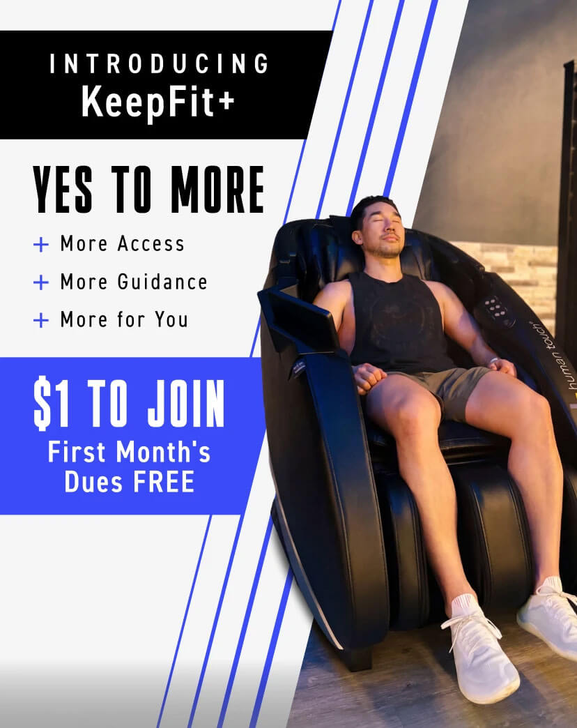 Yes to more. More amenities. More guidance. More for you. Introducing our KeepFit+ membership. Join now for $1 and your first month’s dues free