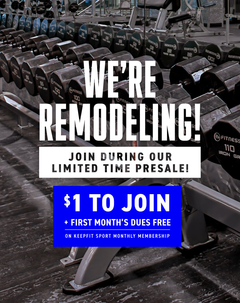 Our Miramar club is being remodeled! Join with our limited-time special presale offer prior to the Club reopening for $1 to join and your first month's dues free on a National monthly membership.