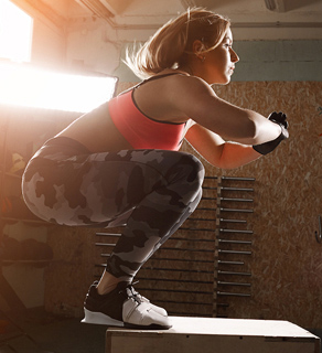 Female squat image